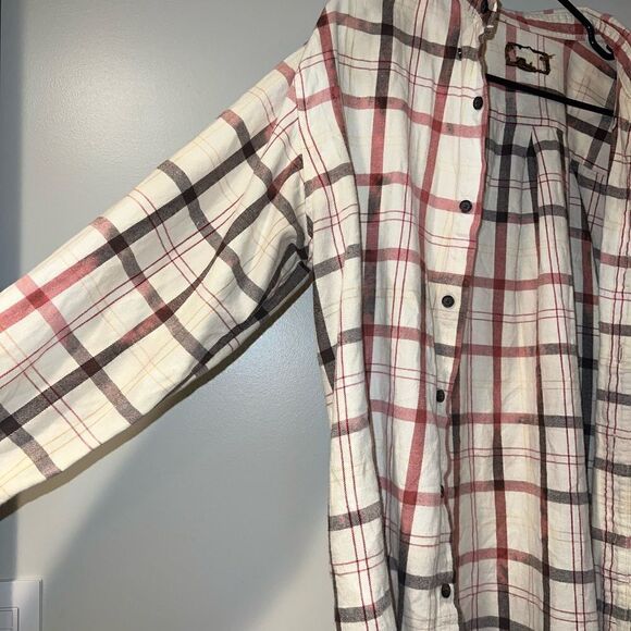 Men’s red and white flannel - Picture 5 of 5